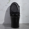 Iapmo สุขภัณฑ์ห้องน้ำ Matte Black 1 ชิ้น Dual Flush Toilet ยาว Siphonic Ceramic